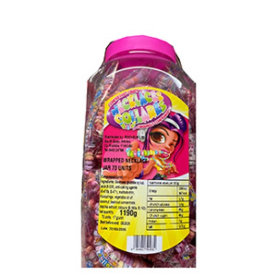 Picture of Candy Necklace (wrapped) Jar 30c x70